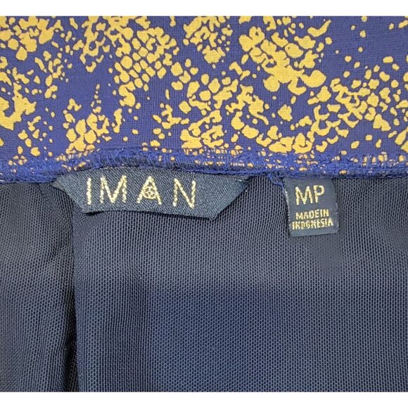Iman Pants Patterned 360° Slimming Technology Womens Size Med Petite New - Picture 3 of 7